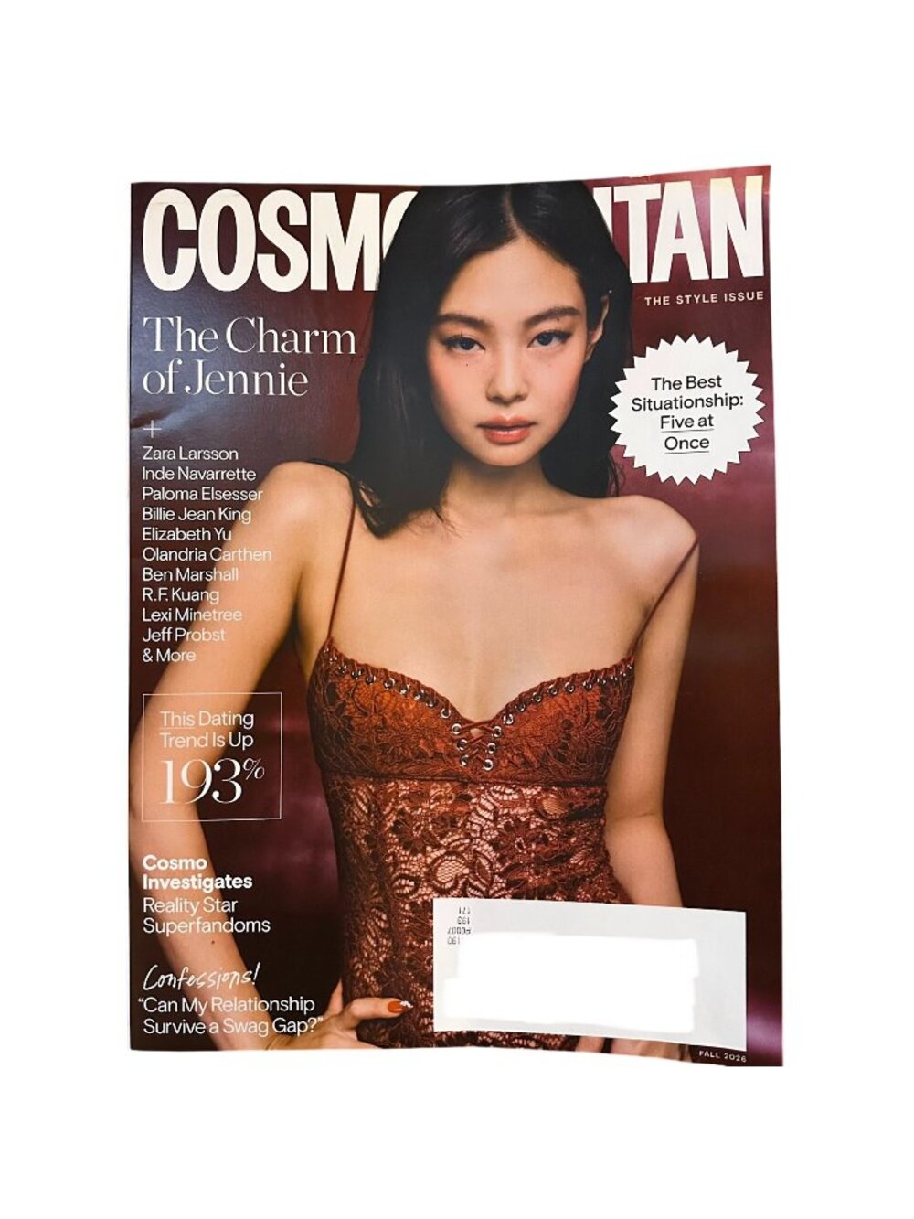 Cosmopolitan Magazine Fall 2026 Cosmo Jenny Blackpink The Style Issue